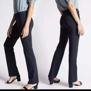 Betabrand Straight-Leg | Classic Dress Pant‎ Yoga Pants navy blue